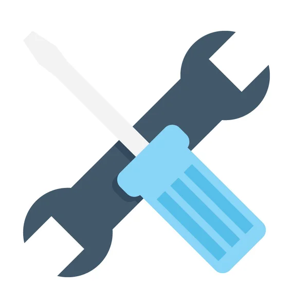 Reparatie Tools platte vector Icon — Stockvector