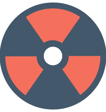 Toksik düz vektör simgesi