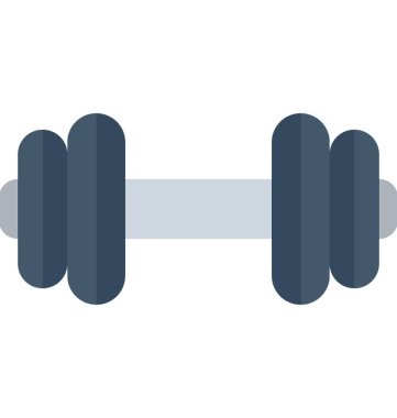 dambıl düz vektör simgesi