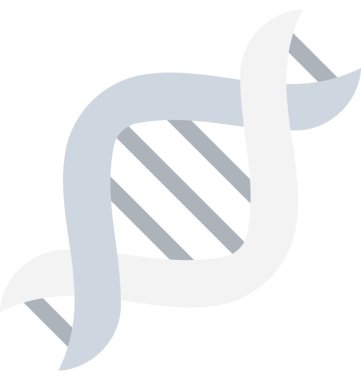 DNA düz vektör simgesi