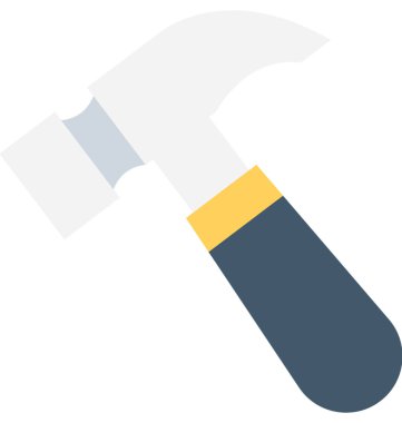 Çekiç Düz Vektör Simgesi