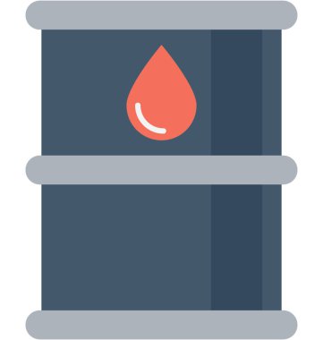 Varil düz vektör simgesi