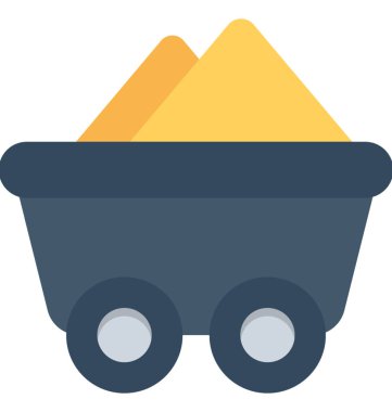 Mayın sepeti düz vektör simgesi