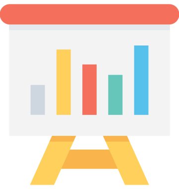 Sunu düz vektör simgesi