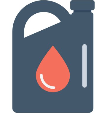 Benzin Can düz vektör simgesi