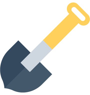 Düz vektör simge kürek