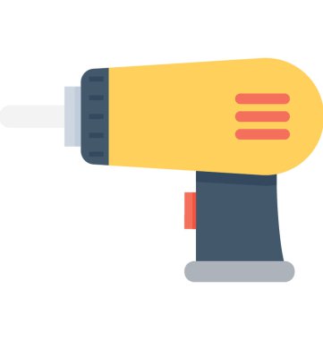 Matkap düz vektör simgesi