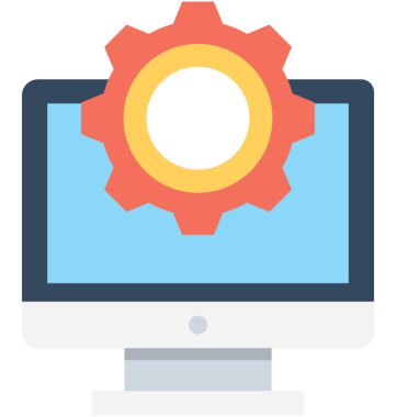 Geliştirme düz vektör simgesi