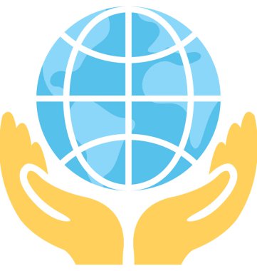 Dünya düz vektör simge kaydetmek