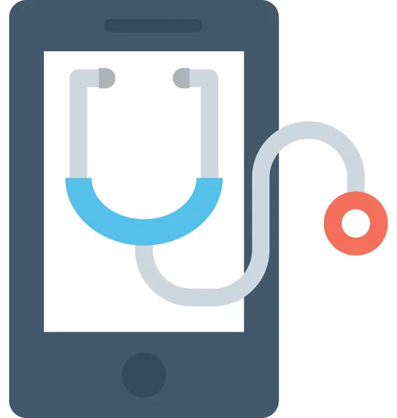 Ιατρική Επίπεδης App Εικονίδιο Του Φορέα — Διανυσματικό Αρχείο