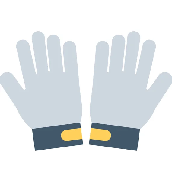 Handschuhe Flache Vektor Symbol — Stockvektor