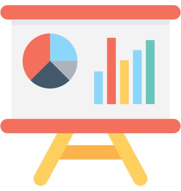 Sunu düz vektör simgesi