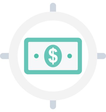 Düz vektör simgesi pazarlanıyor