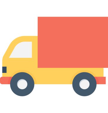 Kargo düz vektör simgesi