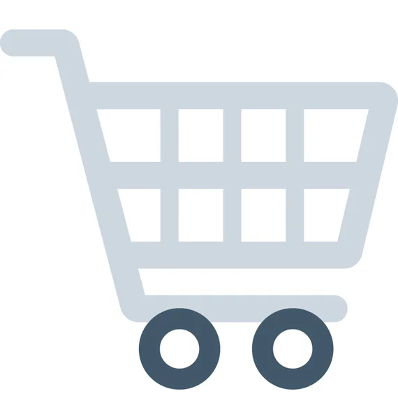Shopping Cart Flat Vector Icon — Stock Vector