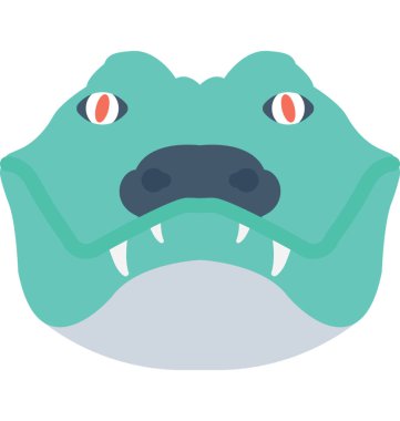 Yılan düz vektör simgesi