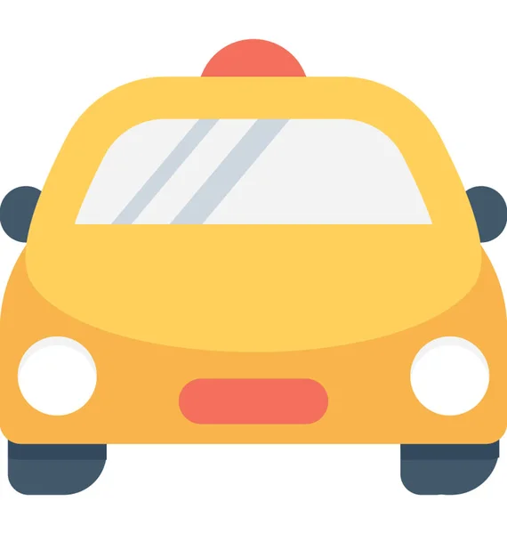 Taxi Flat Vektor Symbol — Stockvektor