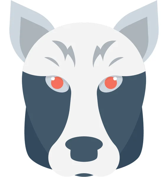 Собака Плоска Векторна Ікона — стоковий вектор