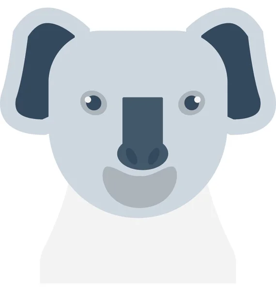 Icône Vectorielle Plate Koala — Image vectorielle