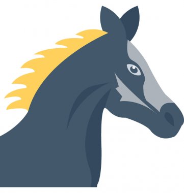 At düz vektör simgesi