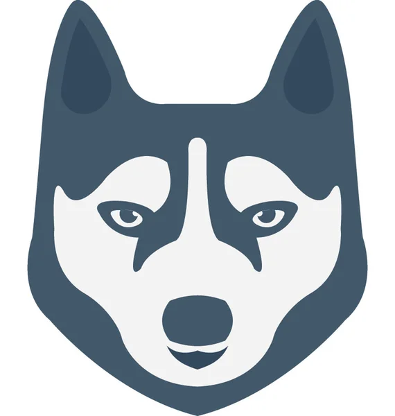 Wolf Flache Vektorsymbol — Stockvektor