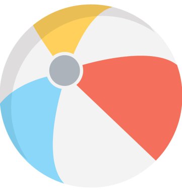 Top düz vektör simgesi