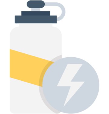 Su Şişesi düz vektör simgesi