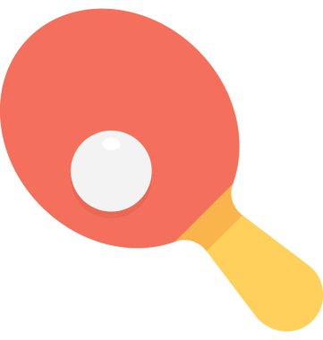 Masa Tenisi düz vektör simgesi