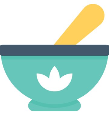 Bitkisel ilaç düz vektör simgesi