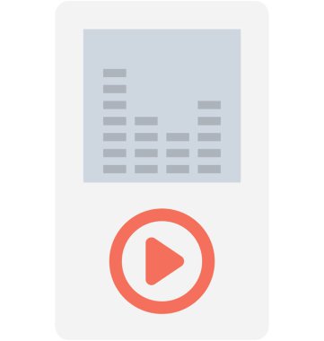 IPod düz vektör simgesi