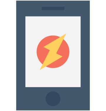 Sağlık App düz vektör simgesi