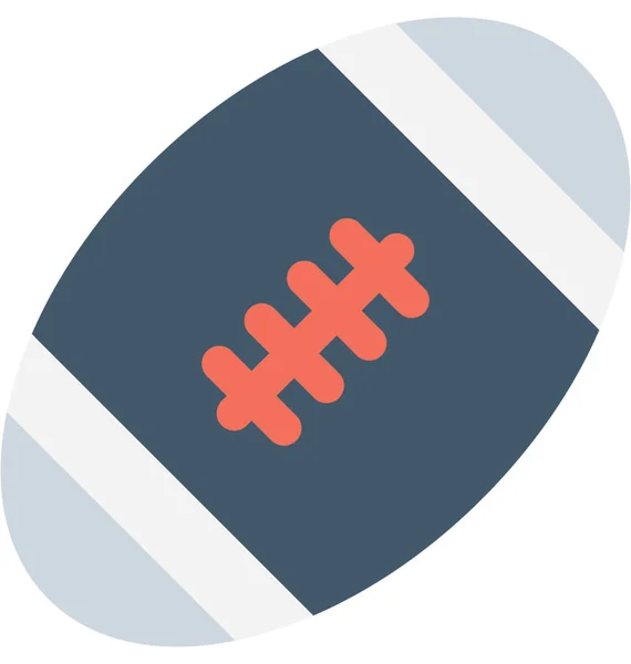 Rugby Platte Vector Icon — Stockvector