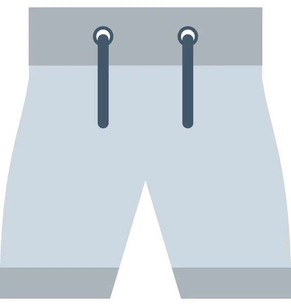 Shorts Flache Vektor Symbol — Stockvektor