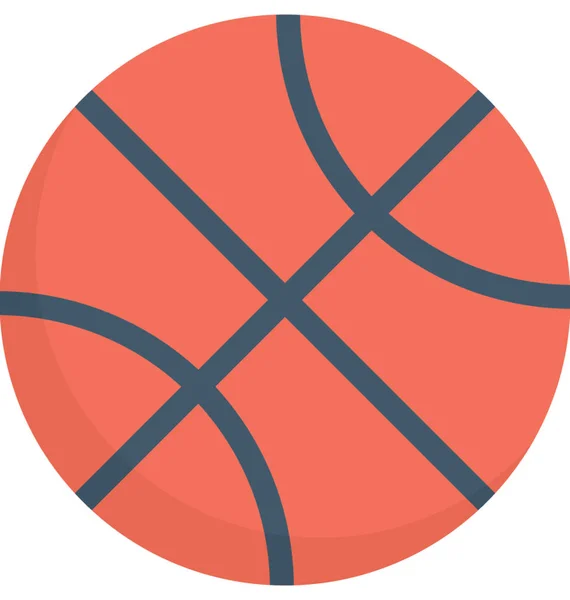 Baloncesto Icono Vector Plano — Vector de stock