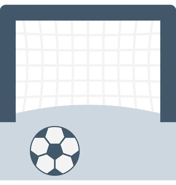 Objetivo Fútbol Icono Vector Plano — Vector de stock