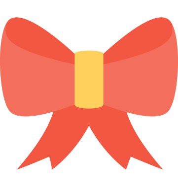 Düz vektör simge yay