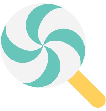 lolipop düz vektör simgesi