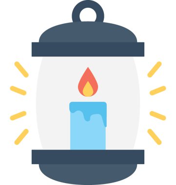 Mum Düz Vektör Simgesi