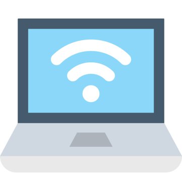 wifi düz vektör simgesi