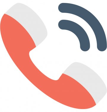 Alıcı düz vektör simgesi