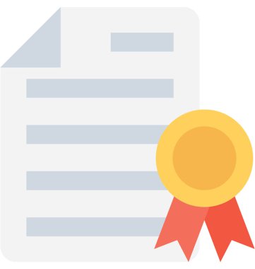 Ruhsat düz simge vektör