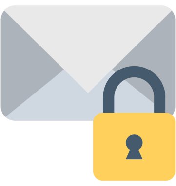 Şifreleme düz vektör simgesi