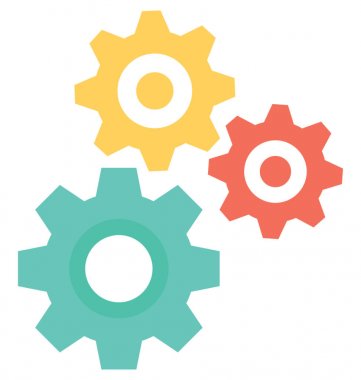 Bakım düz vektör simgesi