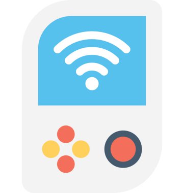 Gameboy düz vektör simgesi