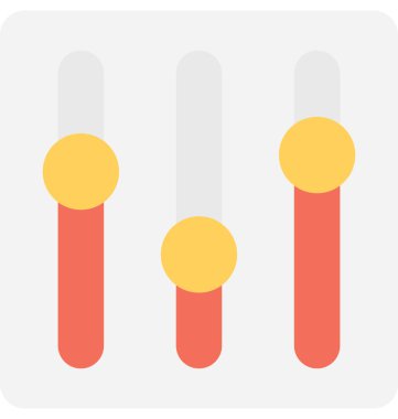 dengeleyici düz vektör simgesi