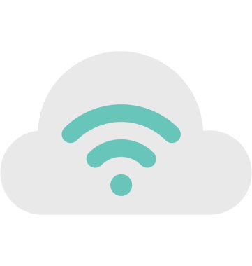 wifi düz vektör simgesi