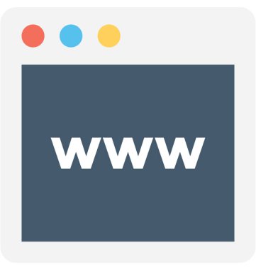 Www düz vektör simgesi