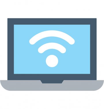 wifi düz vektör simgesi