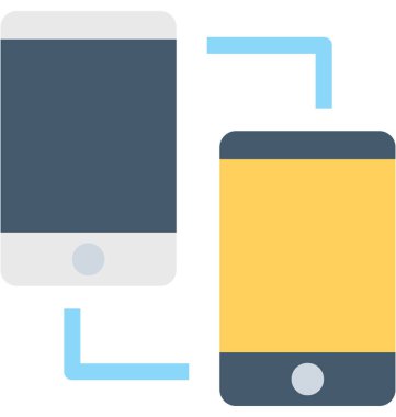 Düz vektör simge paylaşımı