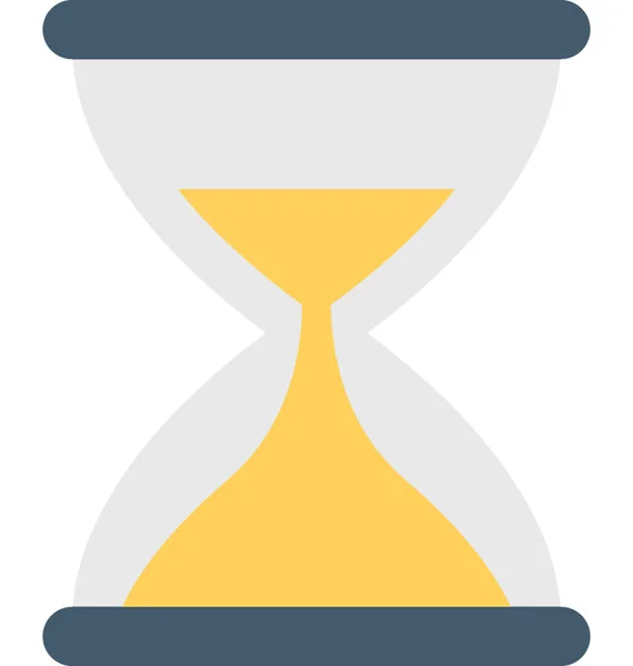 Hourglass Plat Vector Icon — Vector de stoc